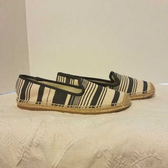 Bass Blue & White Canvas Slip-ons Shoes Sz 7 - Picture 3 of 7